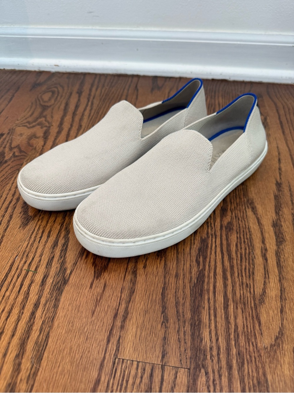 Rothys The Original Slip On cream sneakers size 8.5
